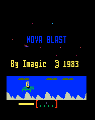 Nova Blast Title Screen